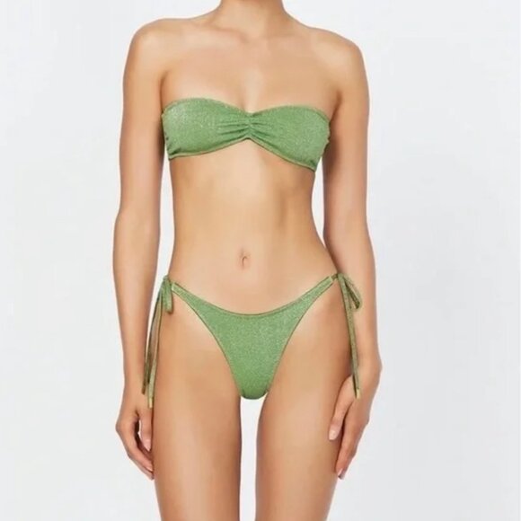 Triangl Vance-Fawn sparkle matching bikini top and bottom with bag - Picture 1 of 8